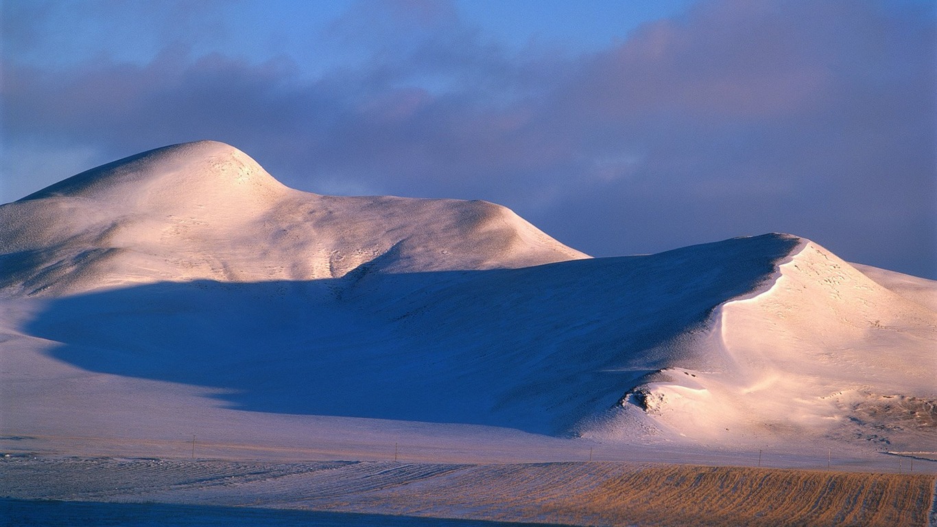 冬天雪景壁紙 #33 - 1366x768