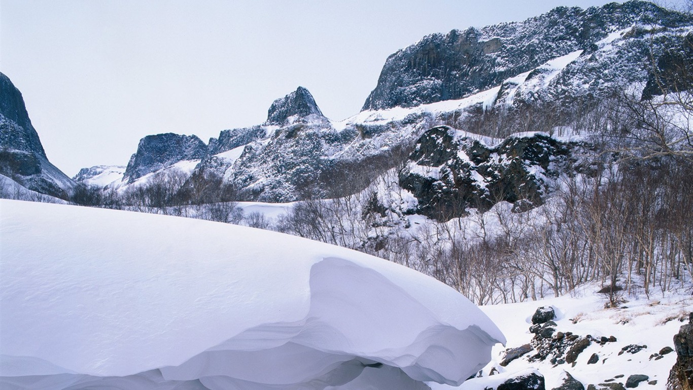 冬天雪景壁紙 #35 - 1366x768