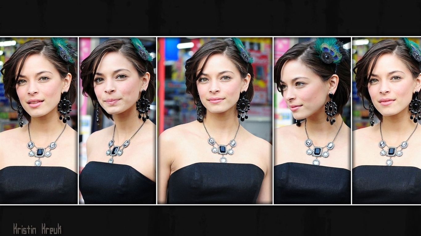 Kristin Kreuk beautiful wallpaper #15 - 1366x768