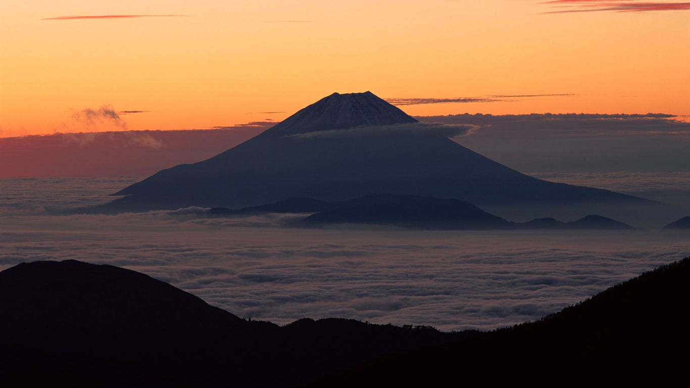 富士山、日本の壁紙 (1) #14 - 1366x768