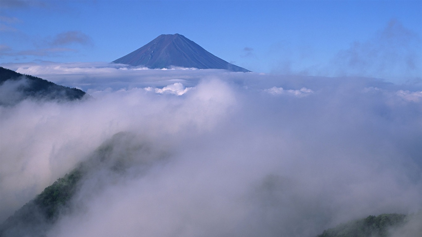 富士山、日本の壁紙 (1) #15 - 1366x768