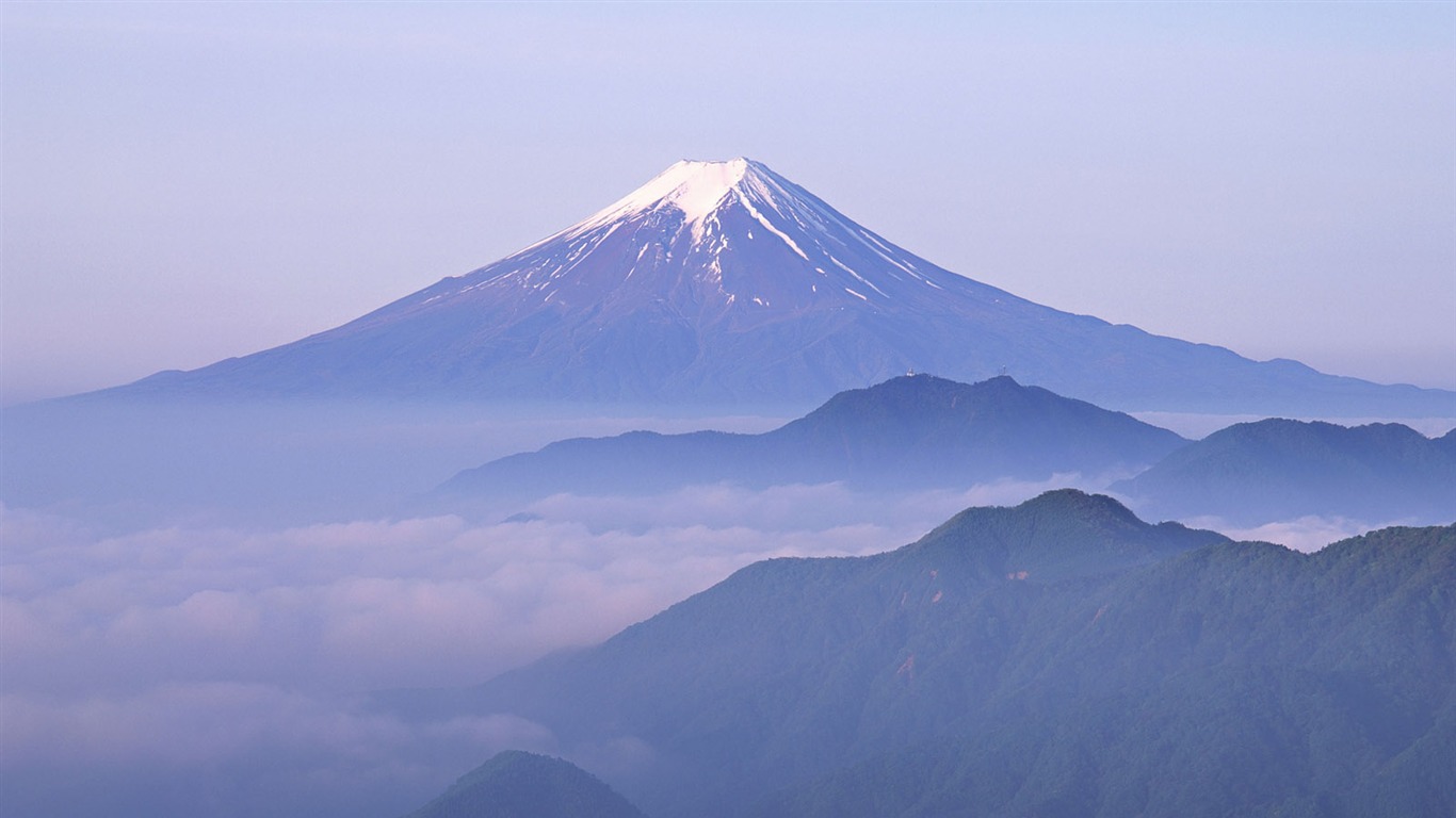 日本富士山 壁紙(一) #19 - 1366x768