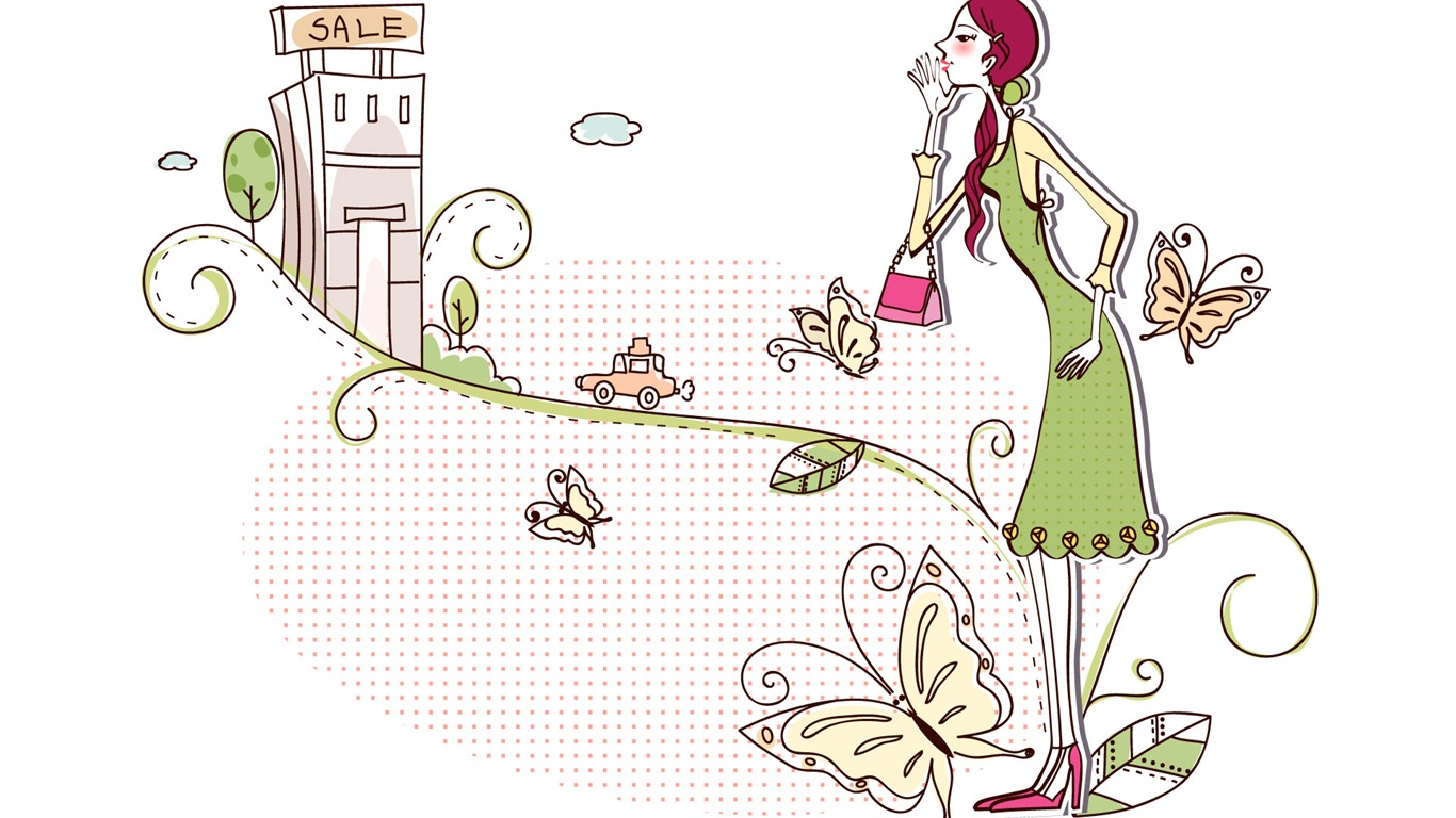 時尚購物女性壁紙(三) #16 - 1366x768