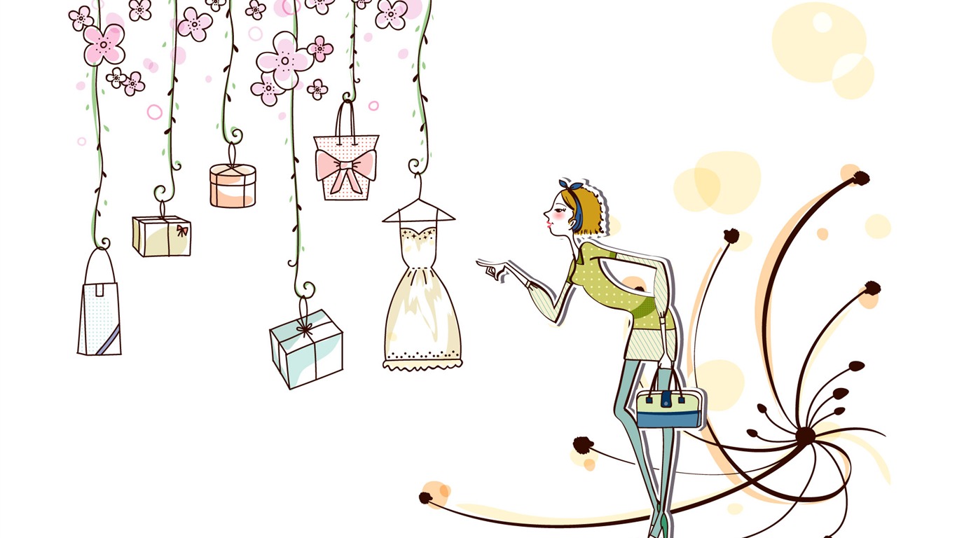 時尚購物女性壁紙(三) #18 - 1366x768