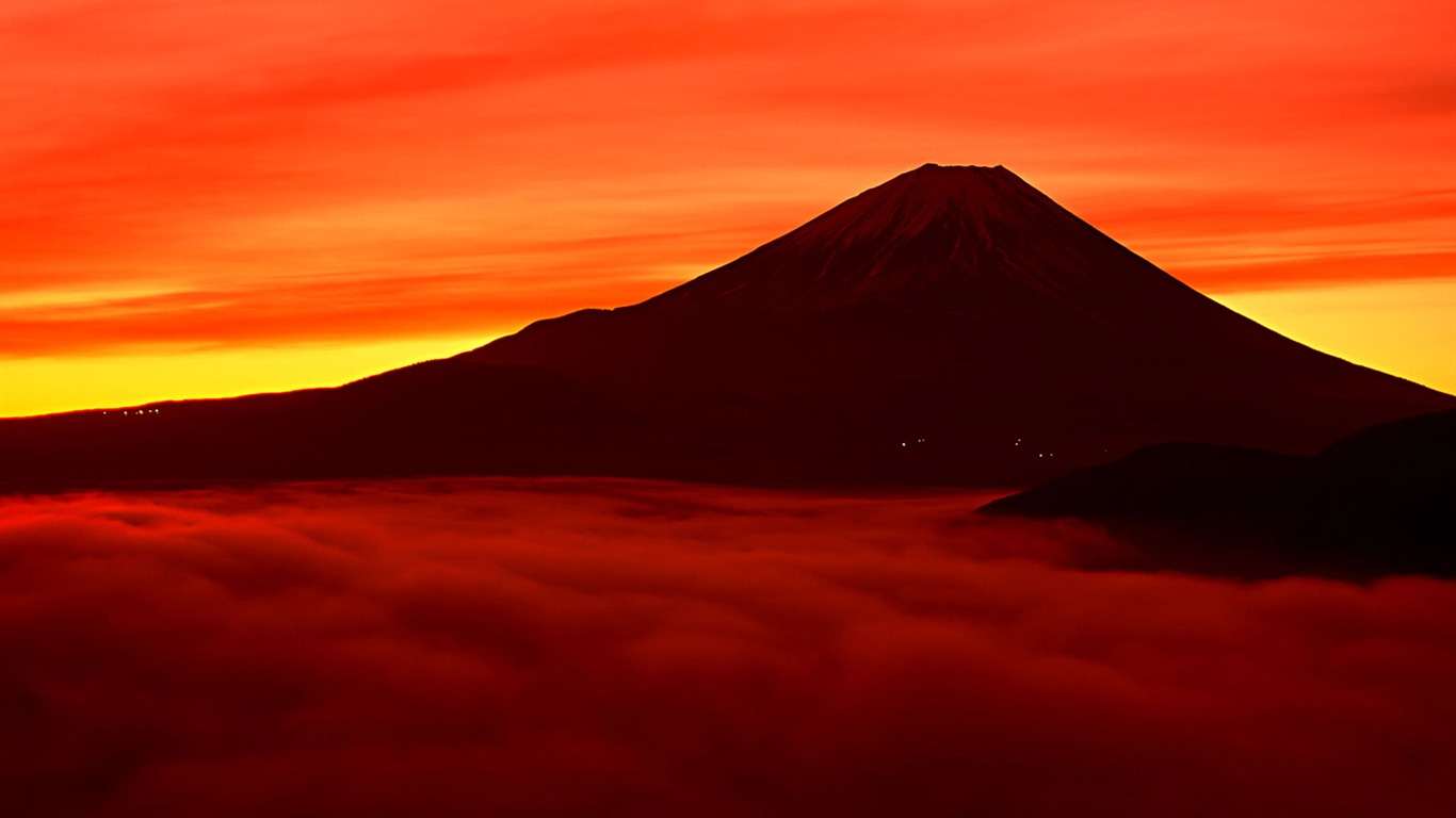 富士山、日本の壁紙 (2) #20 - 1366x768