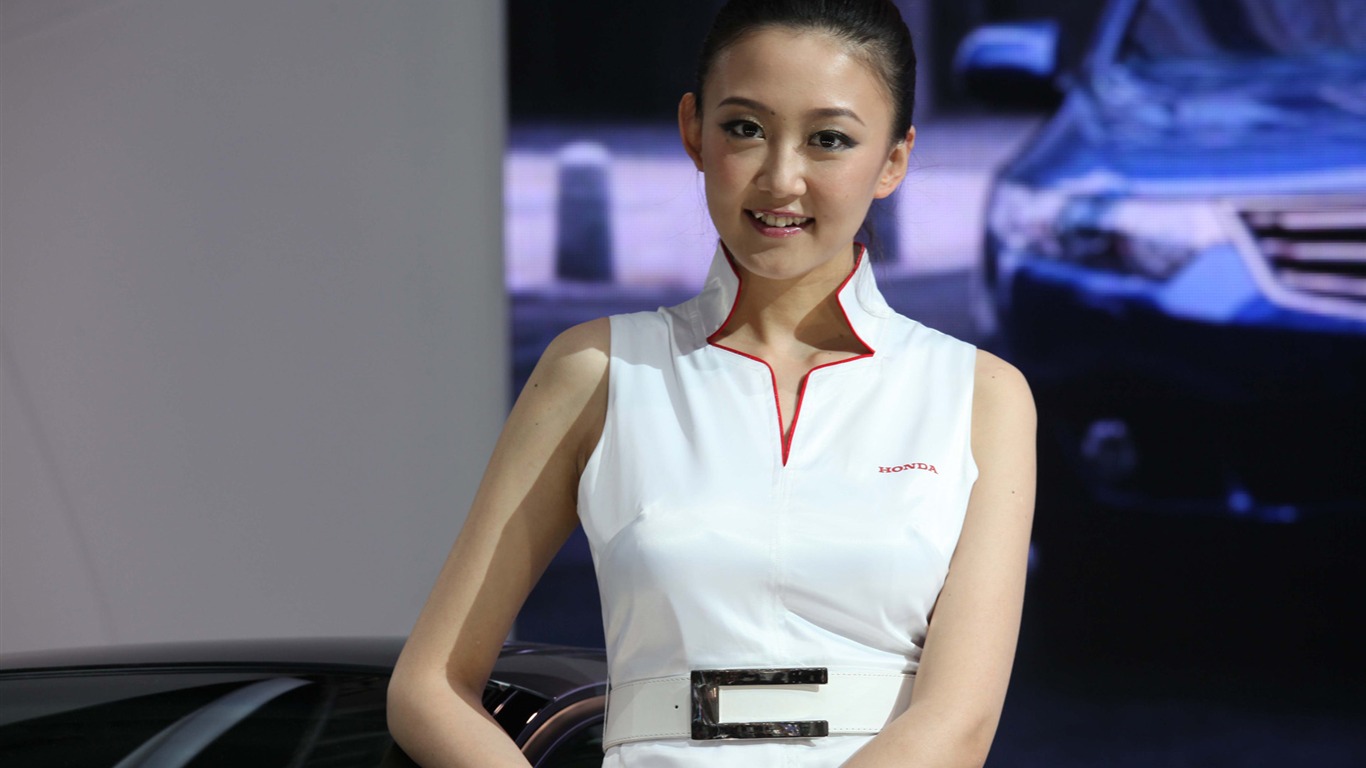 v3壁纸站 摄影壁纸 2010北京国际车展 美女(一) (追云的风作品)