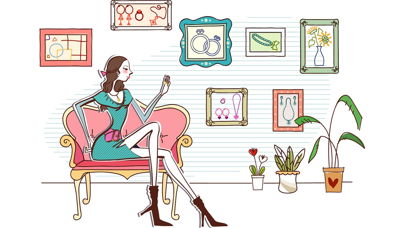 時尚購物女性壁紙(四) #20 - 1366x768