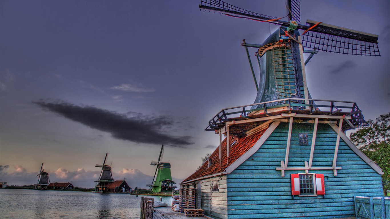 Beautifully rendered scenery wallpaper (1) #8 - 1366x768