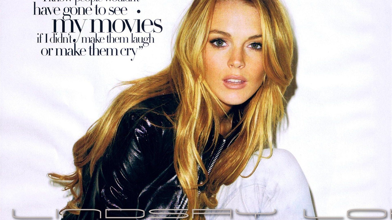 Lindsay Lohan beautiful wallpaper #19 - 1366x768
