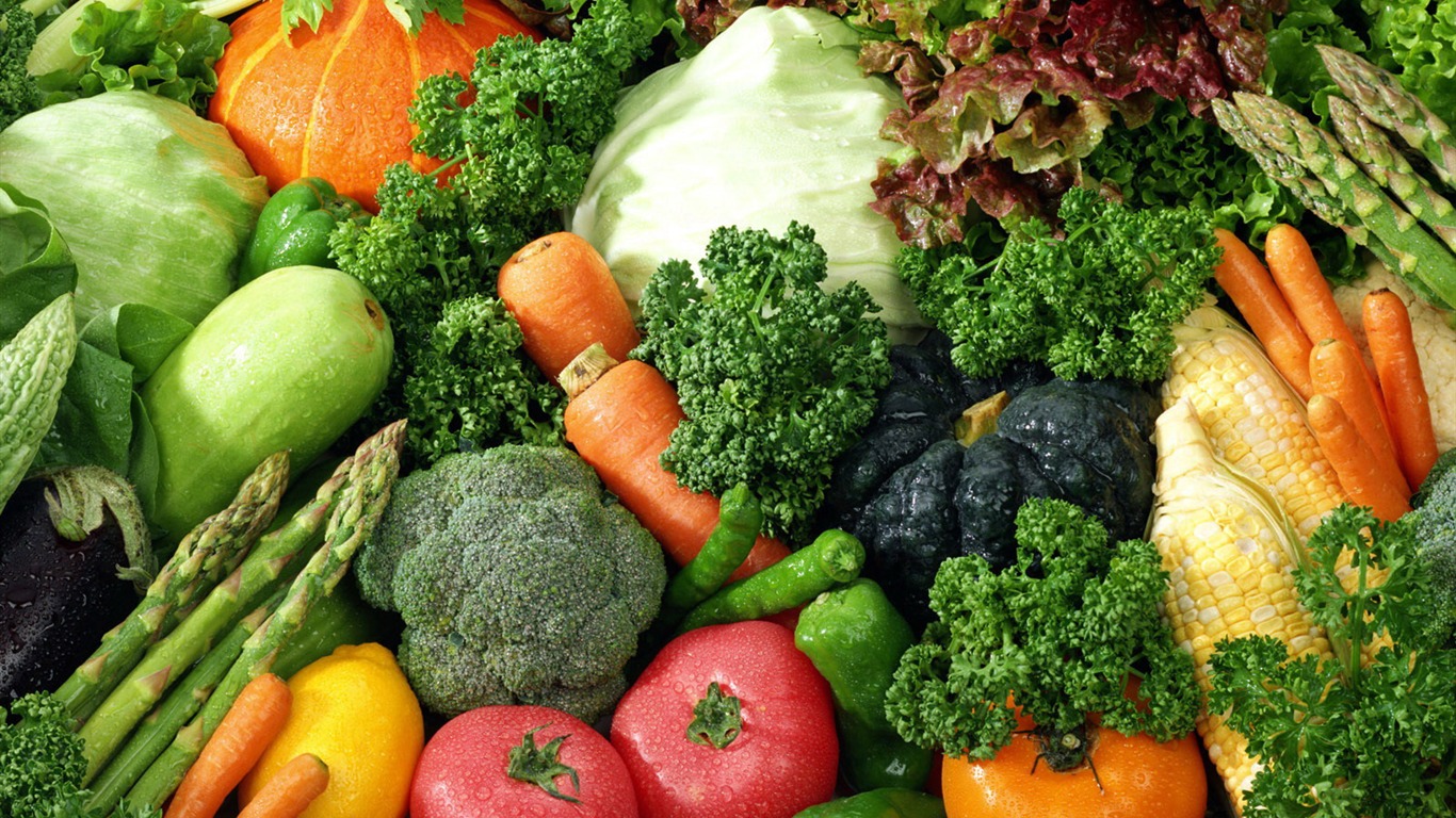 Vegetable photo wallpaper (1) #1 - 1366x768