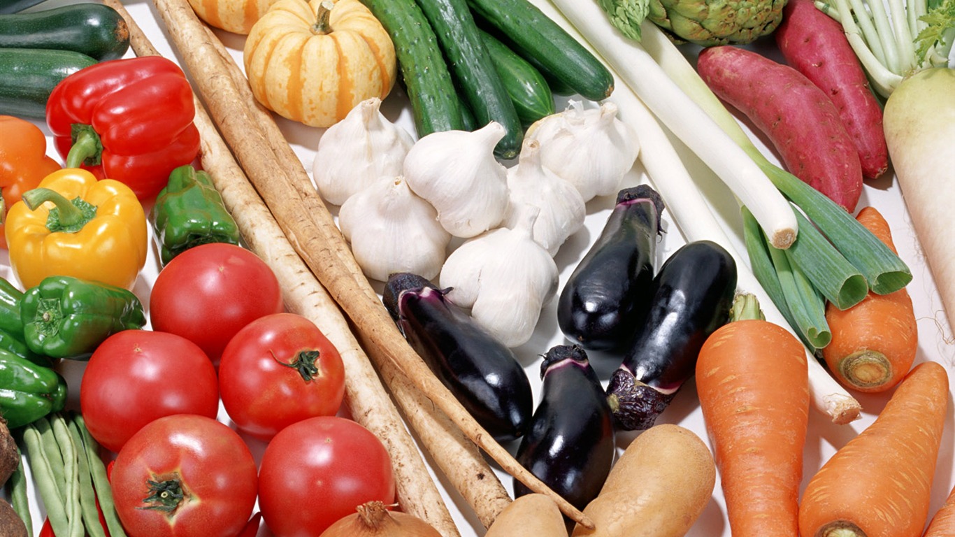 Vegetable photo wallpaper (1) #6 - 1366x768