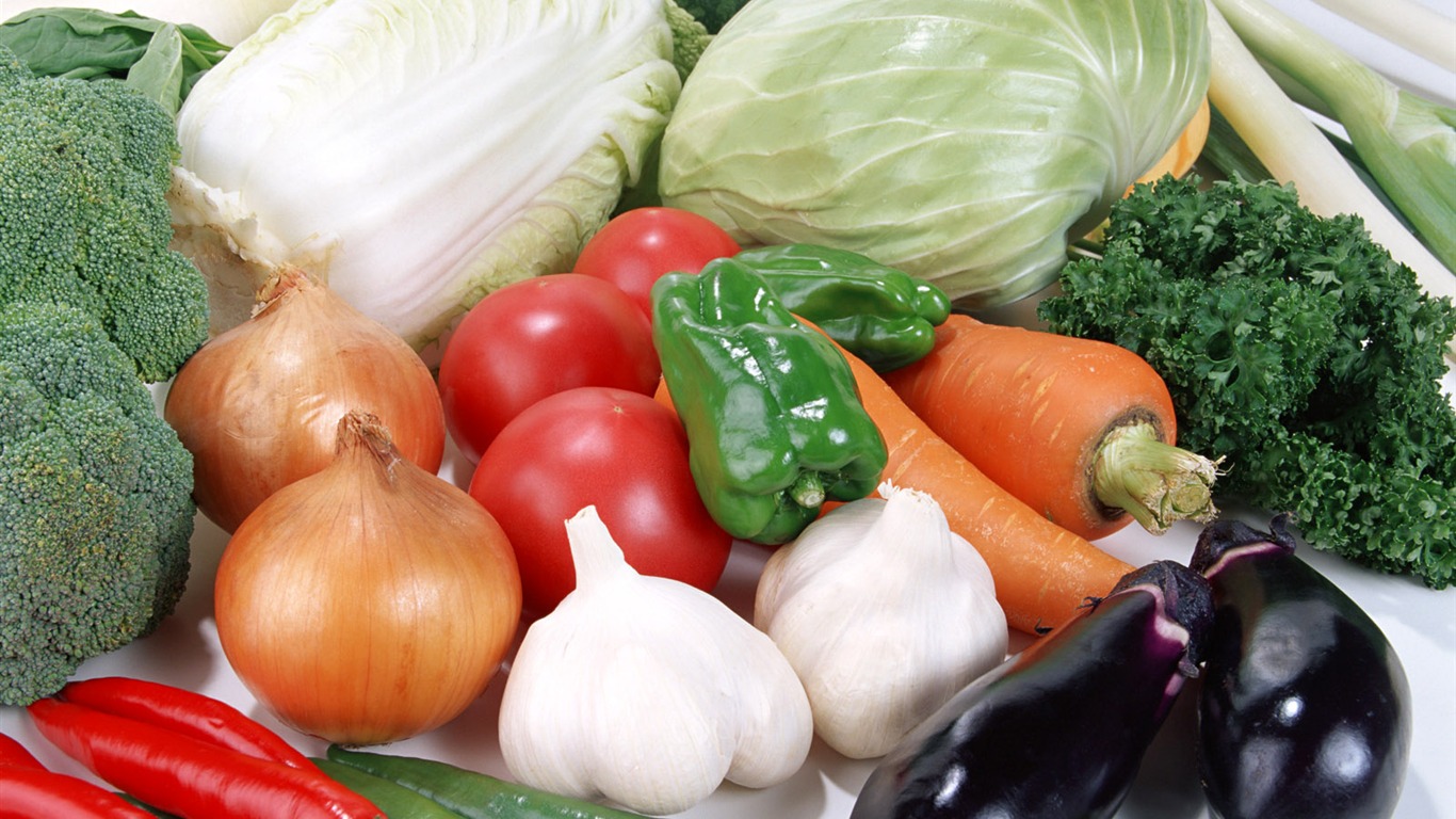 Vegetable photo wallpaper (2) #2 - 1366x768