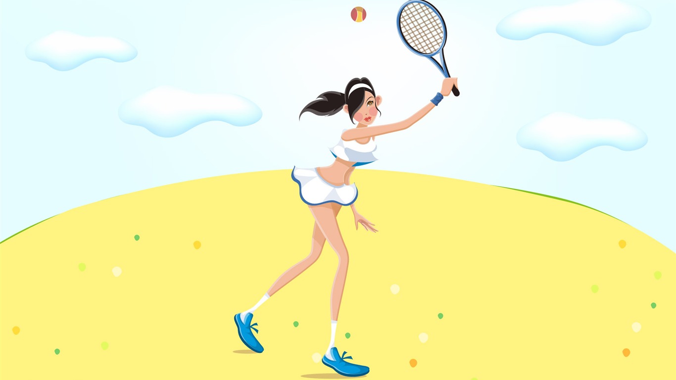 Dámské rekreační sport vektor #14 - 1366x768
