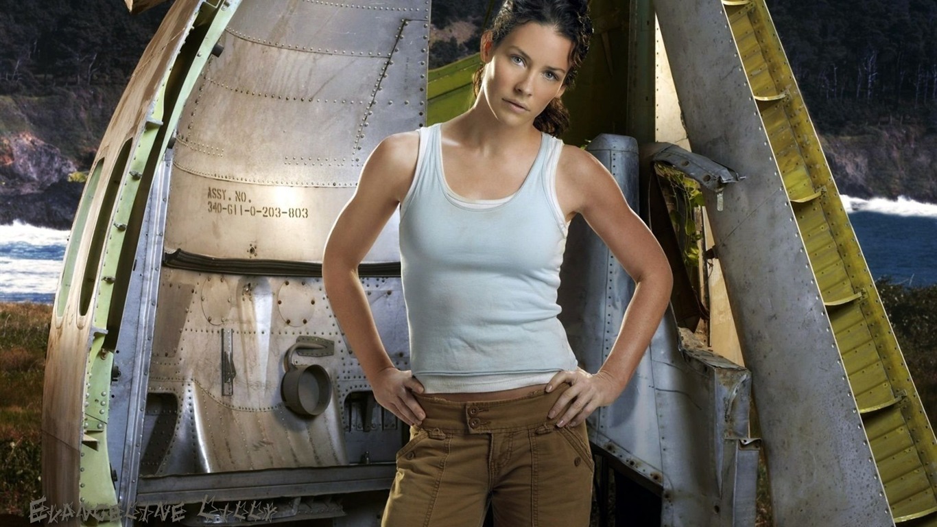 Evangeline Lilly hermoso fondo de pantalla #9 - 1366x768