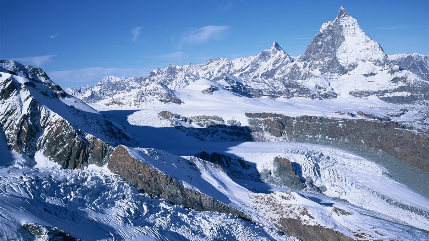 雪山 壁紙(一) #2 - 1366x768
