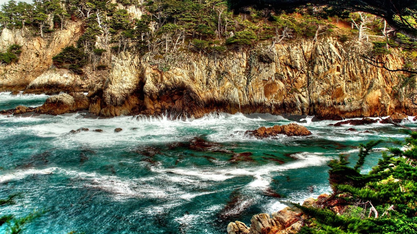 Beautifully rendered scenery wallpaper (3) #8 - 1366x768