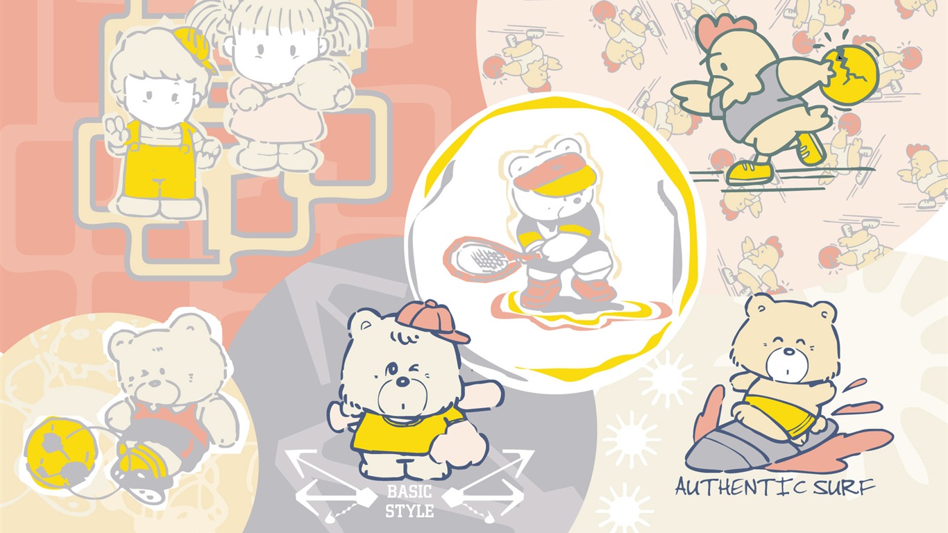 矢量卡通設計 壁紙(一) #20 - 1366x768