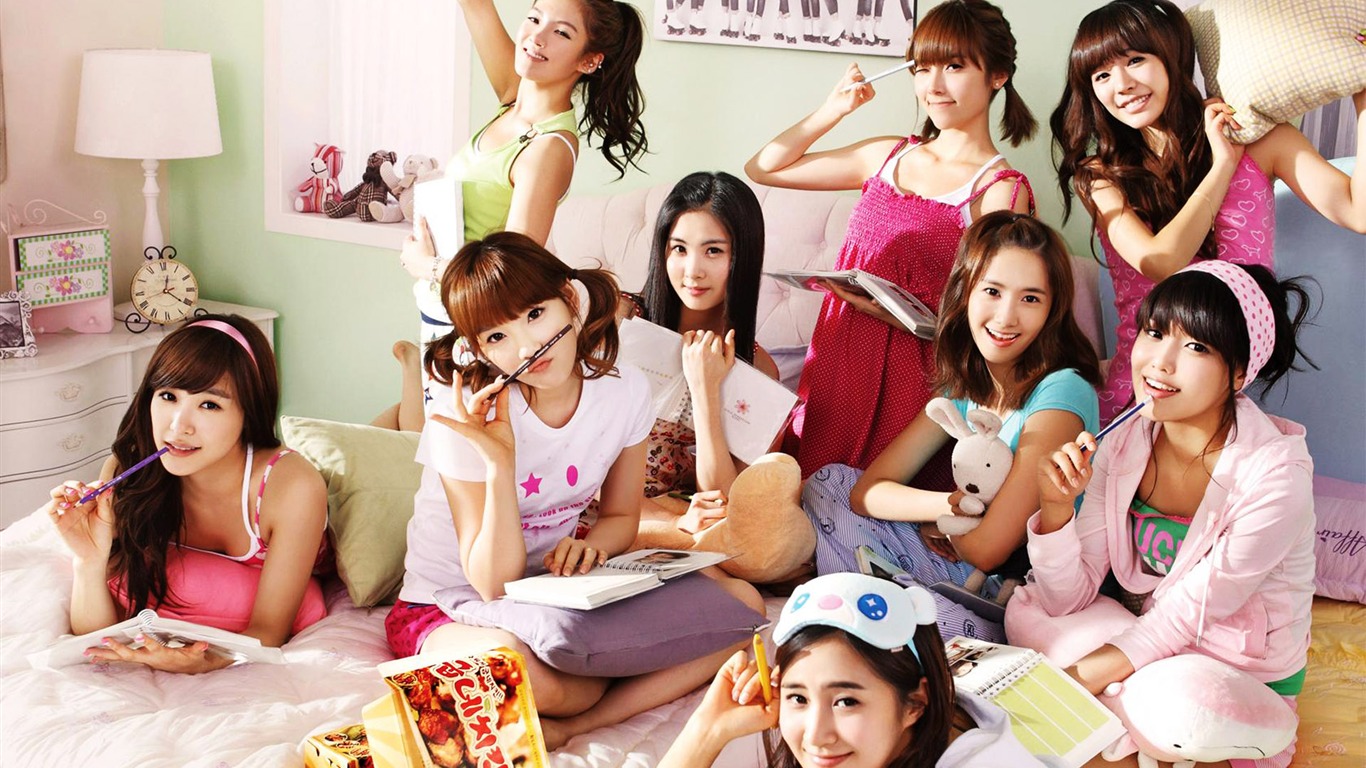 소녀 시대 바탕 화면 (2) #1 - 1366x768