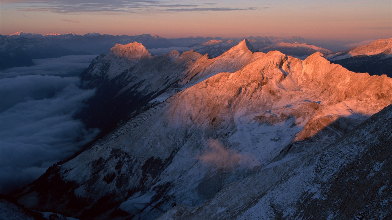 雪山 壁紙(二) #15 - 1366x768