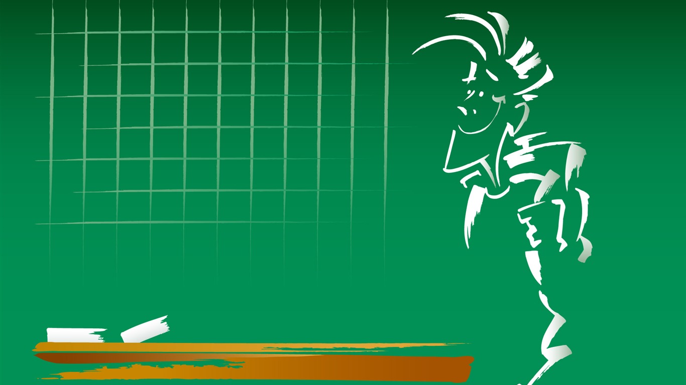 矢量人物生活運動 壁紙(二) #18 - 1366x768