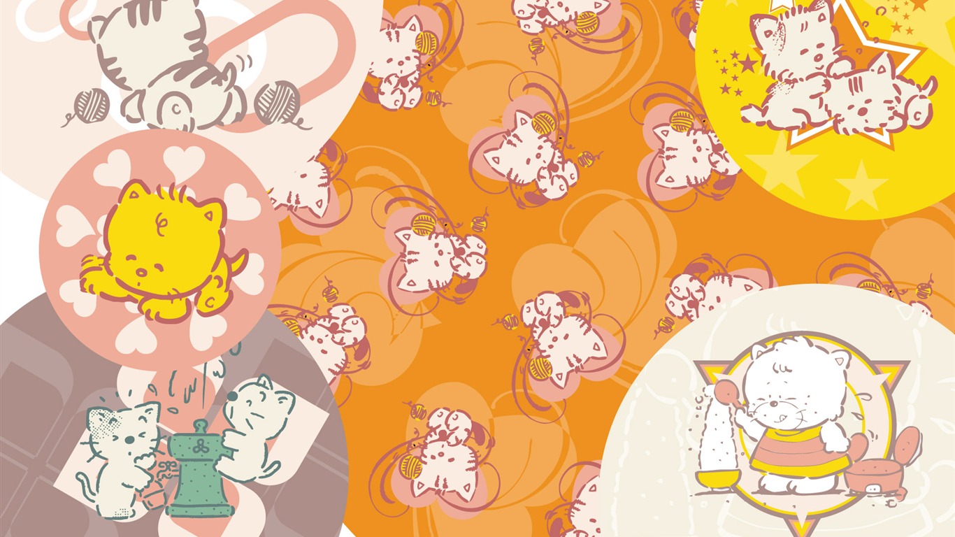 矢量卡通設計 壁紙(二) #4 - 1366x768