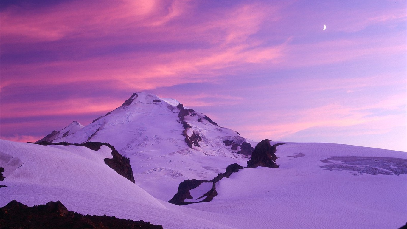 雪山雪景合集 壁纸(一)11 - 1366x768