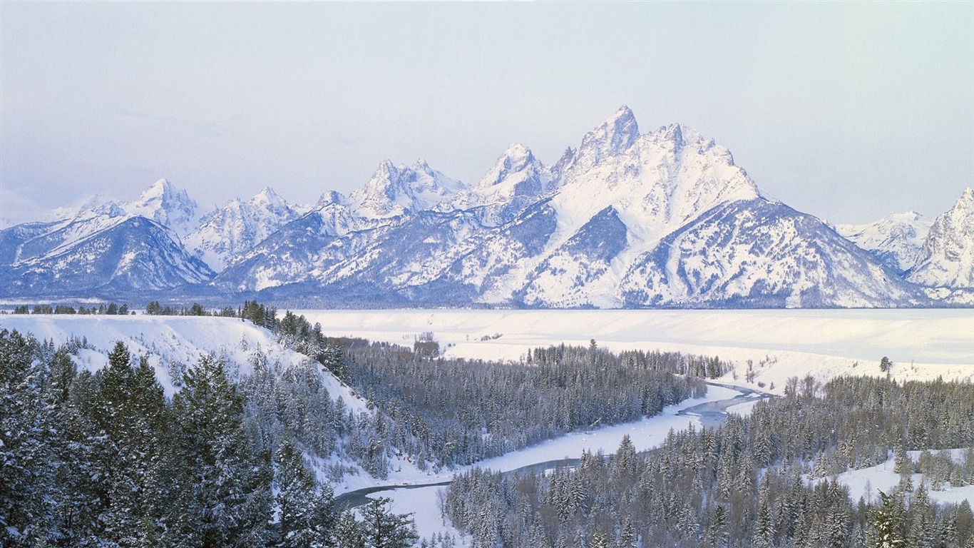雪山雪景合集 壁紙(一) #12 - 1366x768
