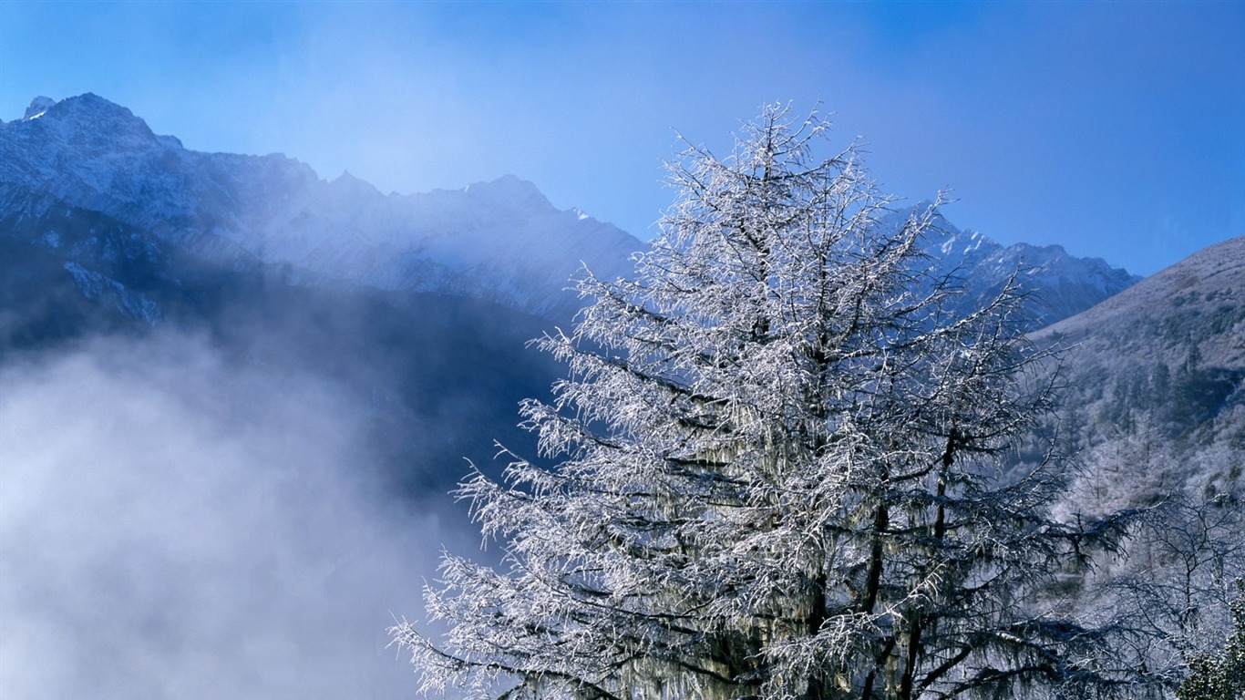 雪山雪景合集 壁紙(一) #17 - 1366x768