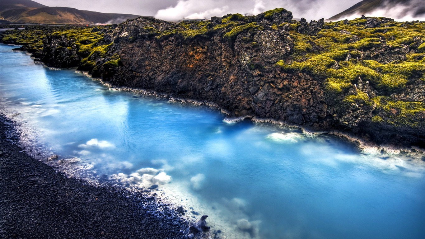 Beautifully rendered scenery wallpaper (5) #7 - 1366x768