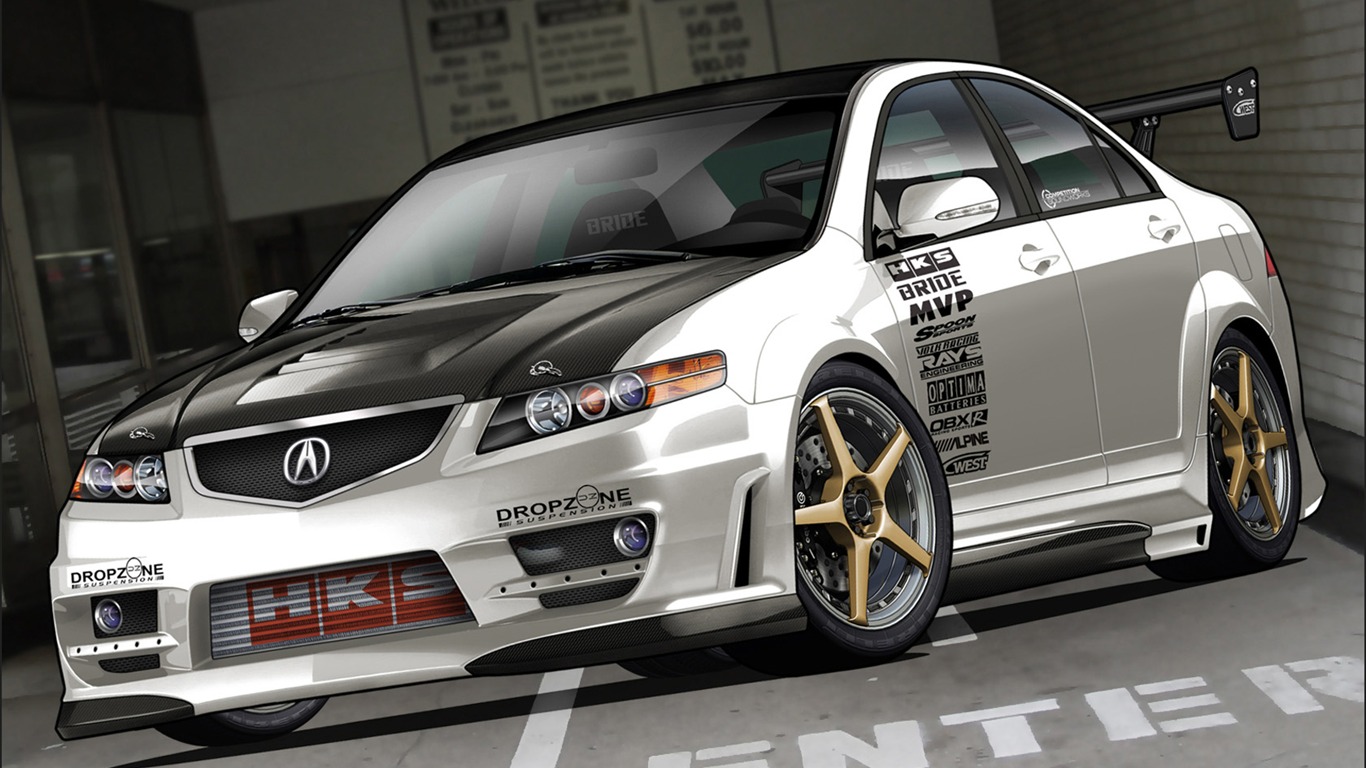 繪製賽車 精美壁紙(一) #2 - 1366x768