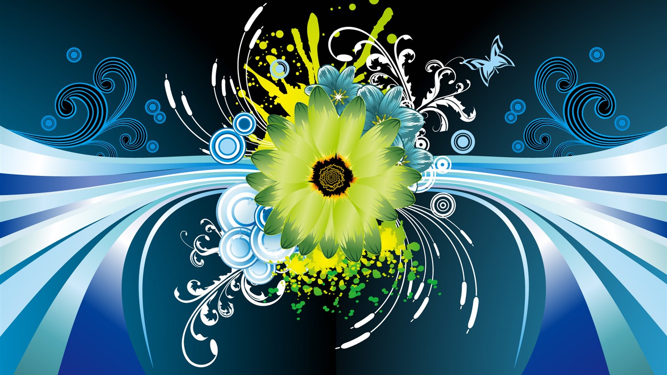 tendencia Widescreen vector fondo de pantalla (1) #16 - 1366x768