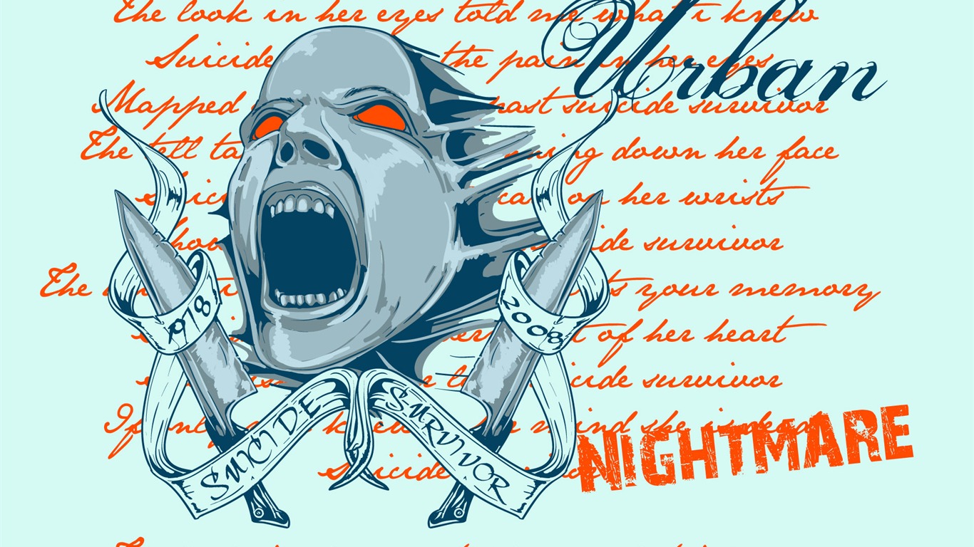 Widescreen trend vector wallpaper (1) #18 - 1366x768