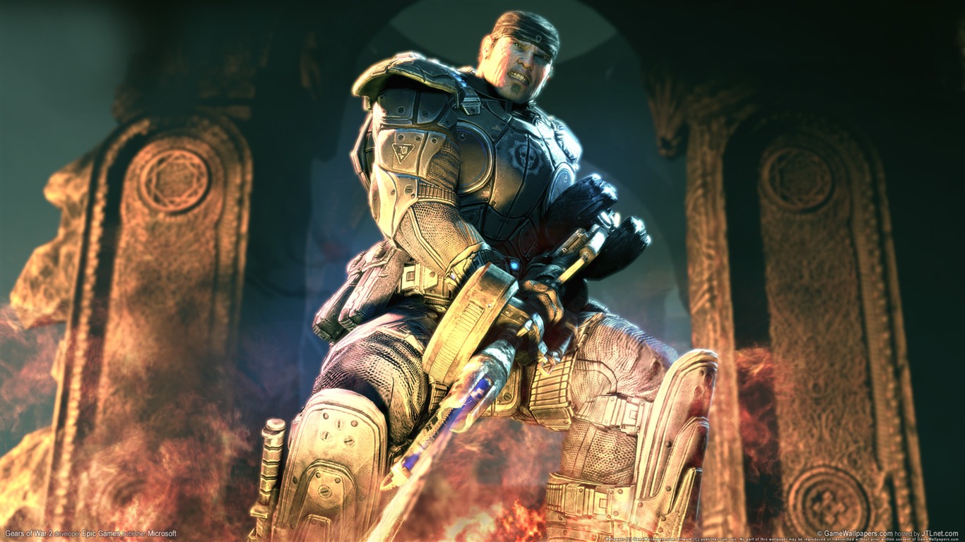 Gears Of War 2 战争机器 2 高清壁纸(一)2 - 1366x768