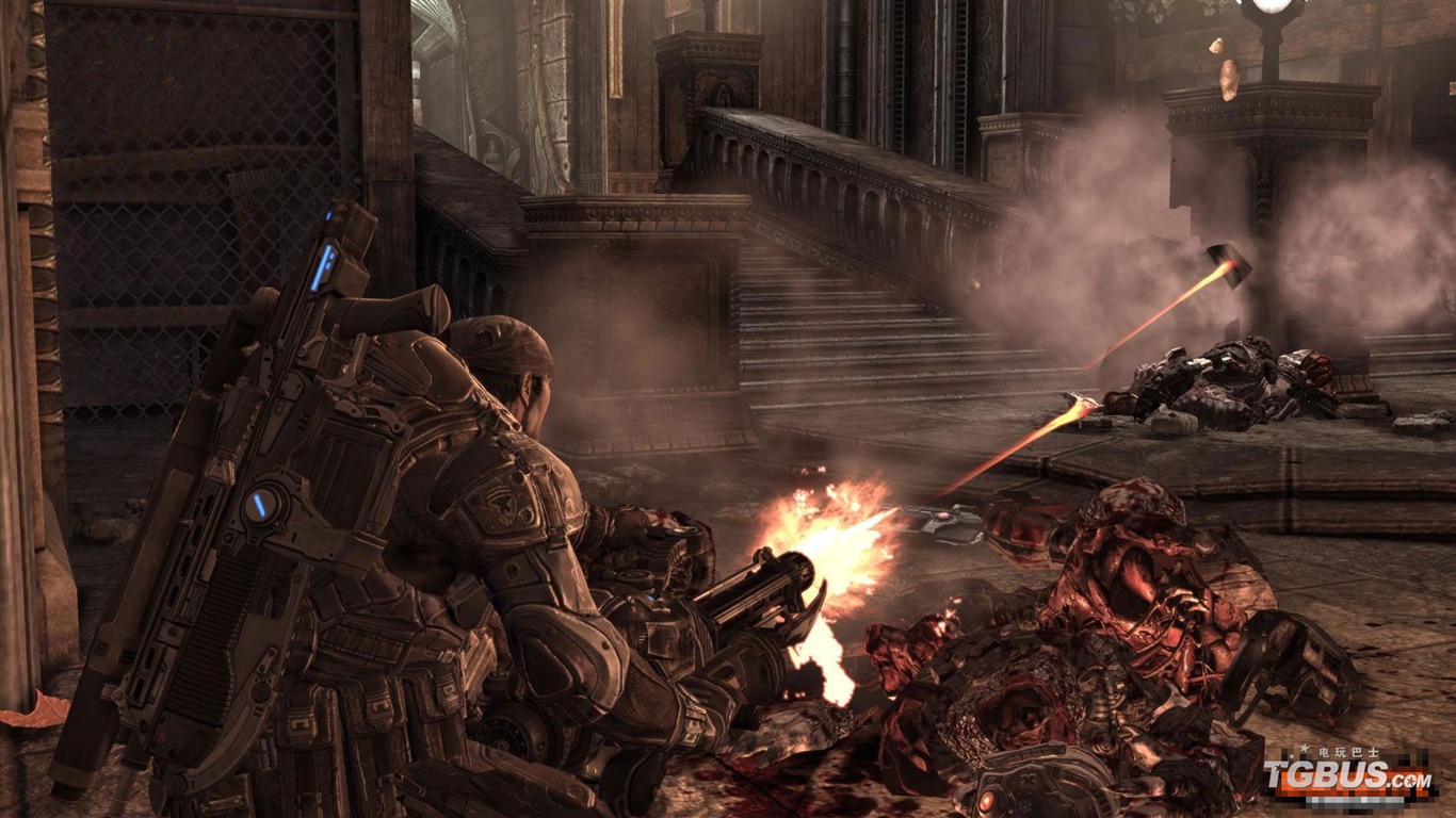Gears Of War 2 戰爭機器2 高清壁紙(一) #8 - 1366x768