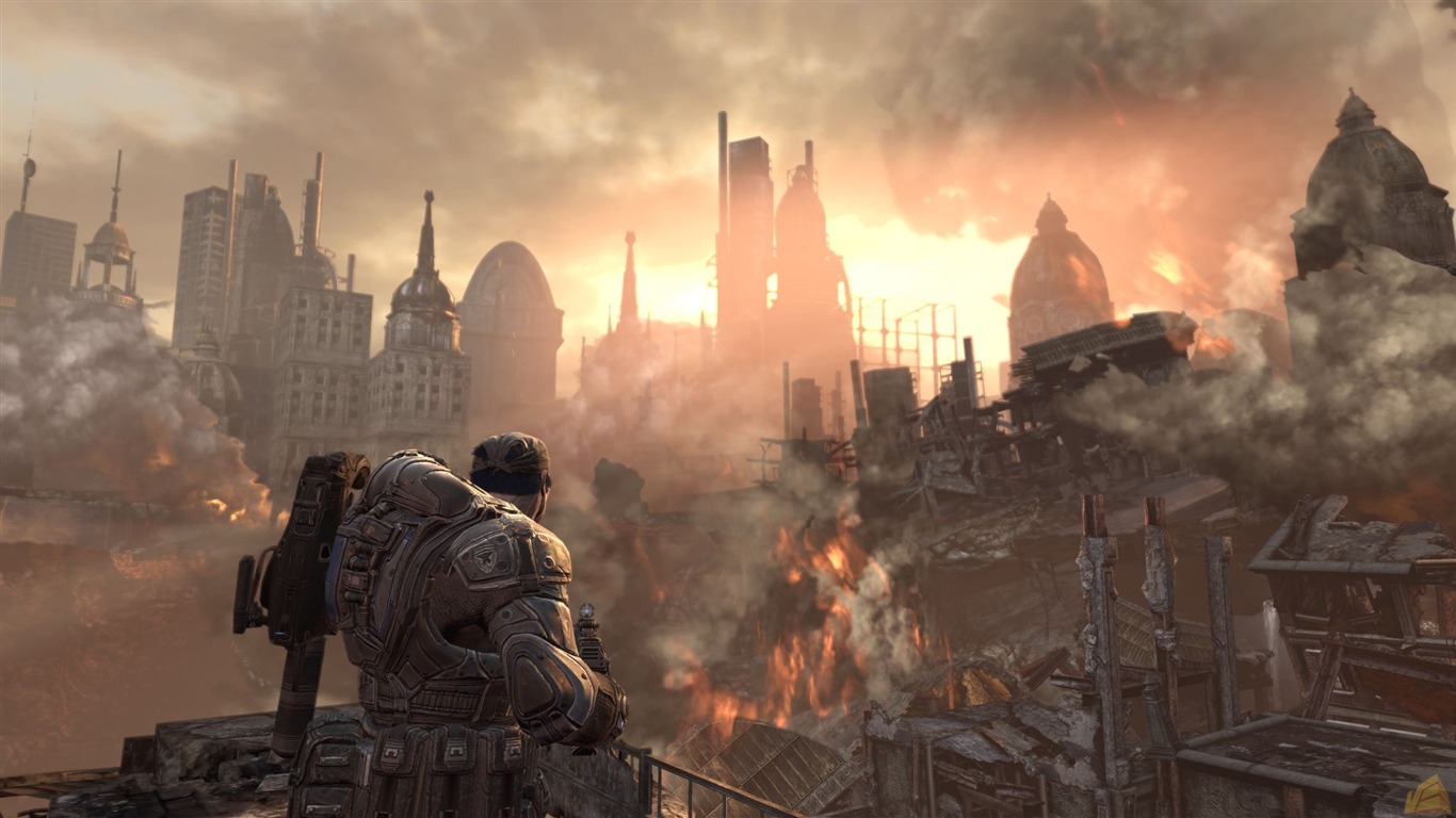 Gears of War 2 HD tapetu (1) #20 - 1366x768