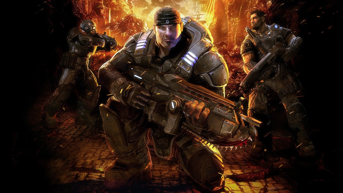 Gears Of War 2 战争机器 2 高清壁纸(一)24 - 1366x768