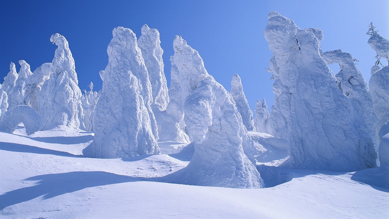 雪山雪景合集 壁紙(二) #12 - 1366x768