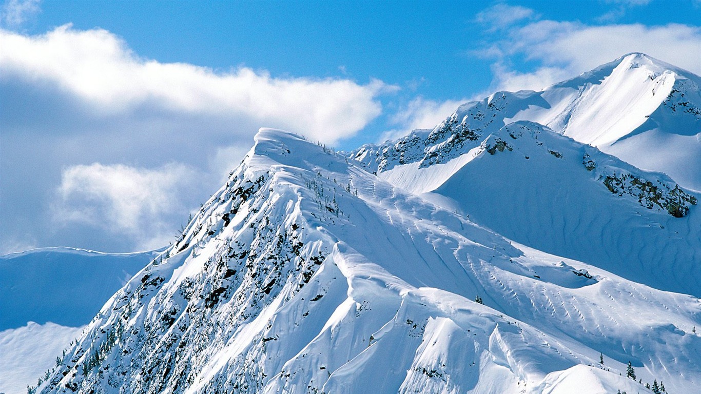 雪山雪景合集 壁紙(二) #16 - 1366x768
