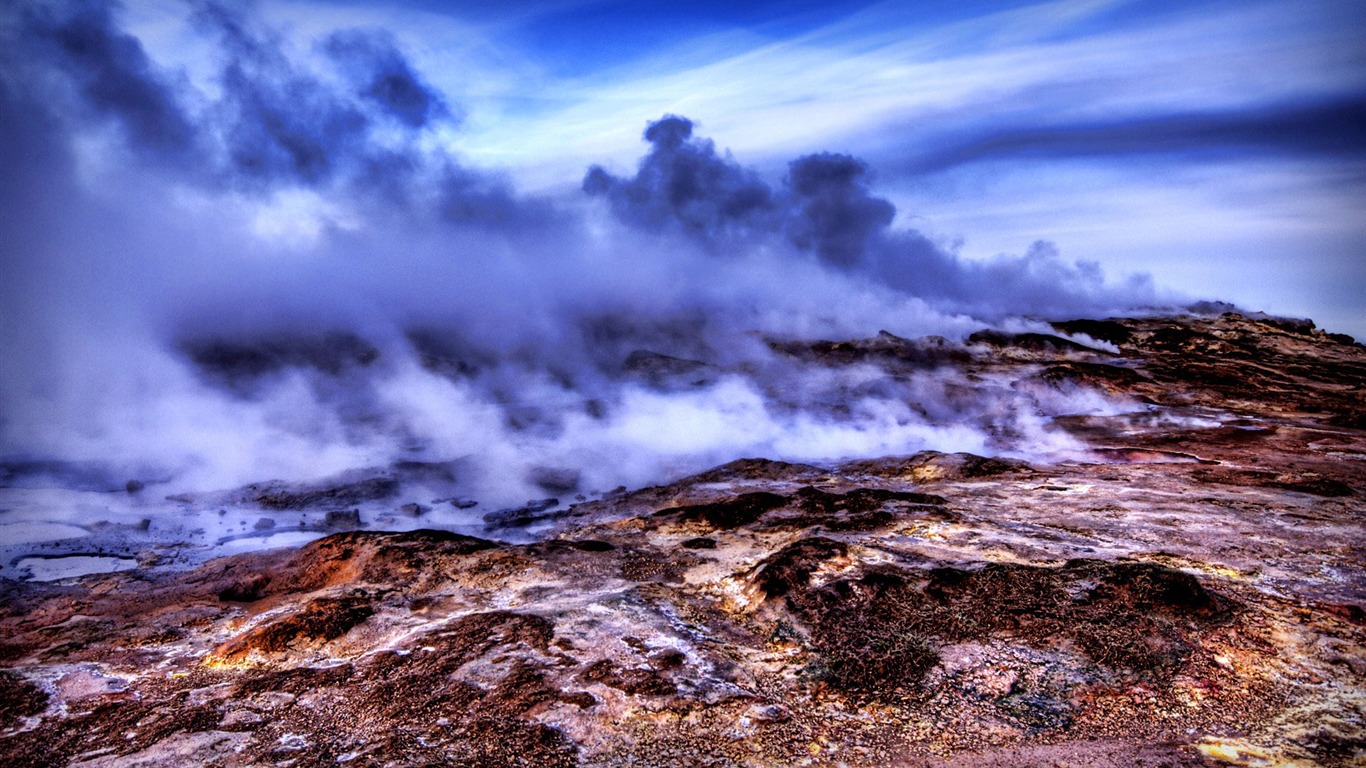 Wunderschön gerenderten Landschaften Wallpaper (6) #3 - 1366x768