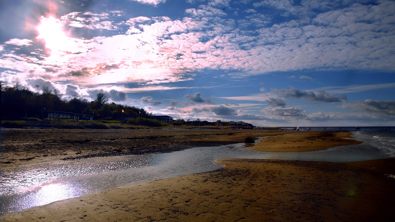 Beautifully rendered scenery wallpaper (6) #19 - 1366x768