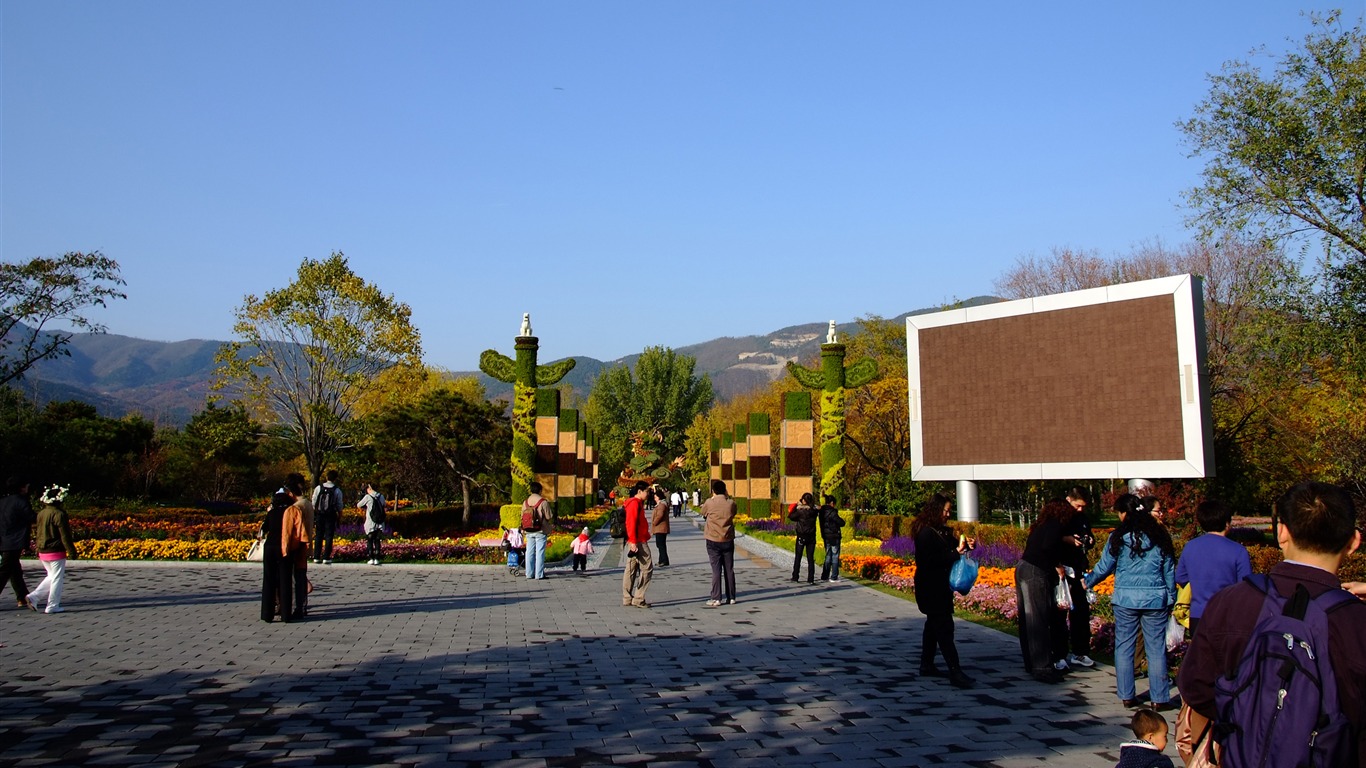 Xiangshan Herbst Garten (Bewehren) #12 - 1366x768