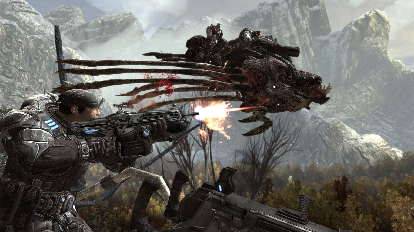 Gears of War 2 HD tapetu (2) #2 - 1366x768