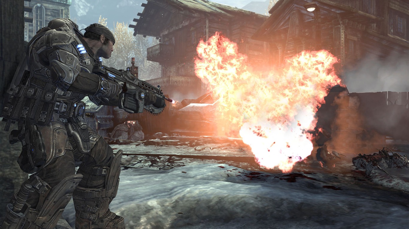 Gears Of War 2 战争机器 2 高清壁纸(二)14 - 1366x768