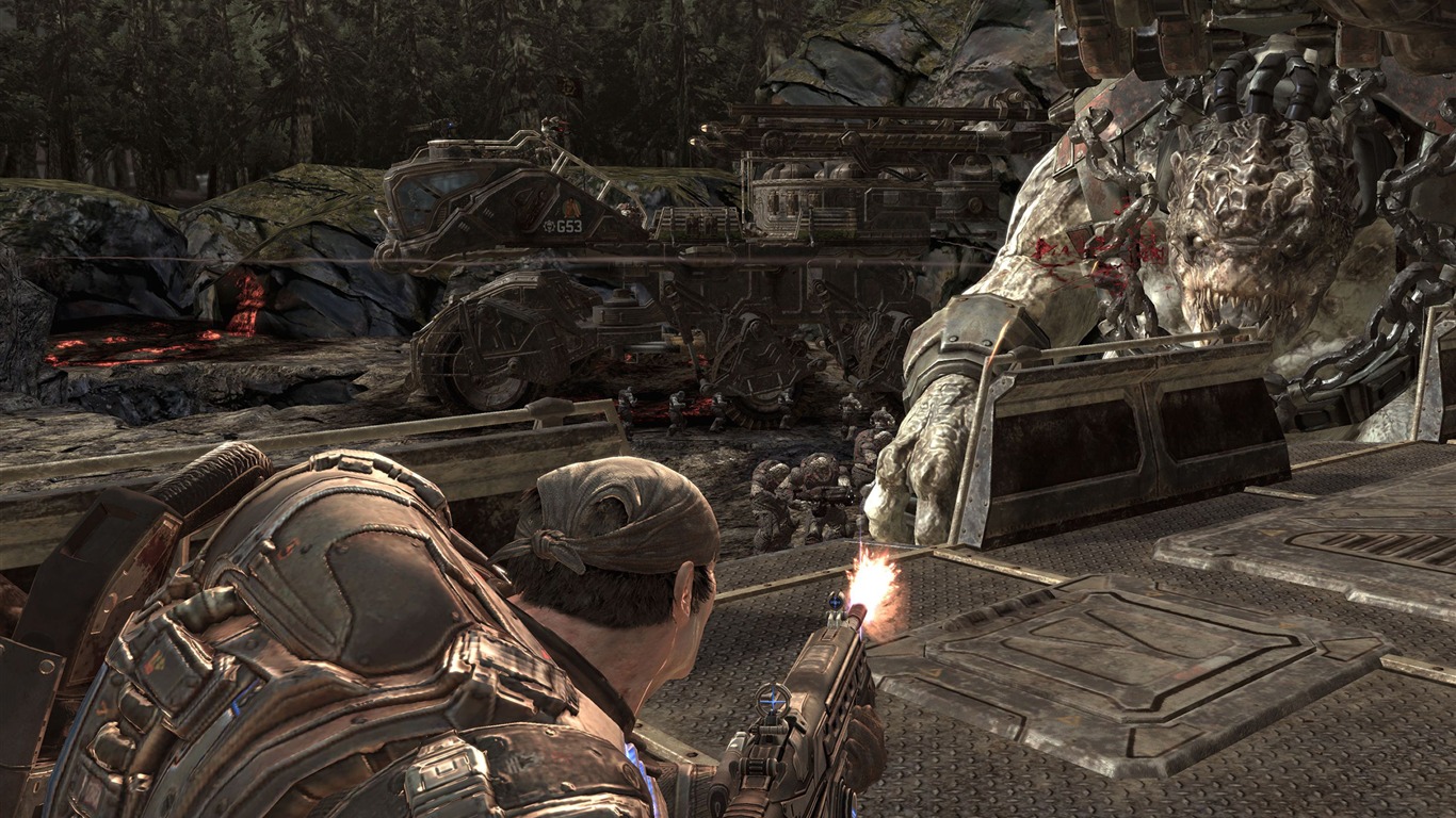 Gears Of War 2 戰爭機器2 高清壁紙(二) #16 - 1366x768