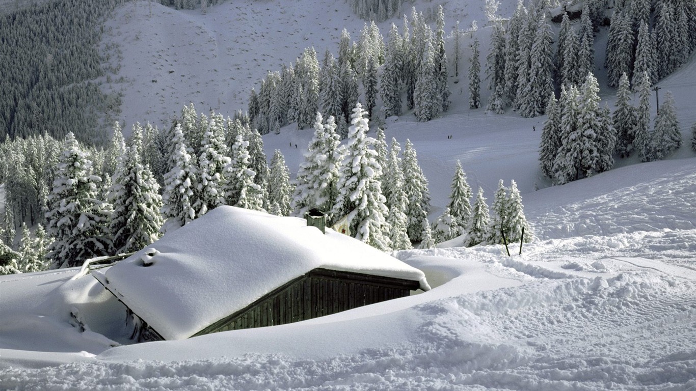 雪山雪景合集 壁紙(三) #5 - 1366x768