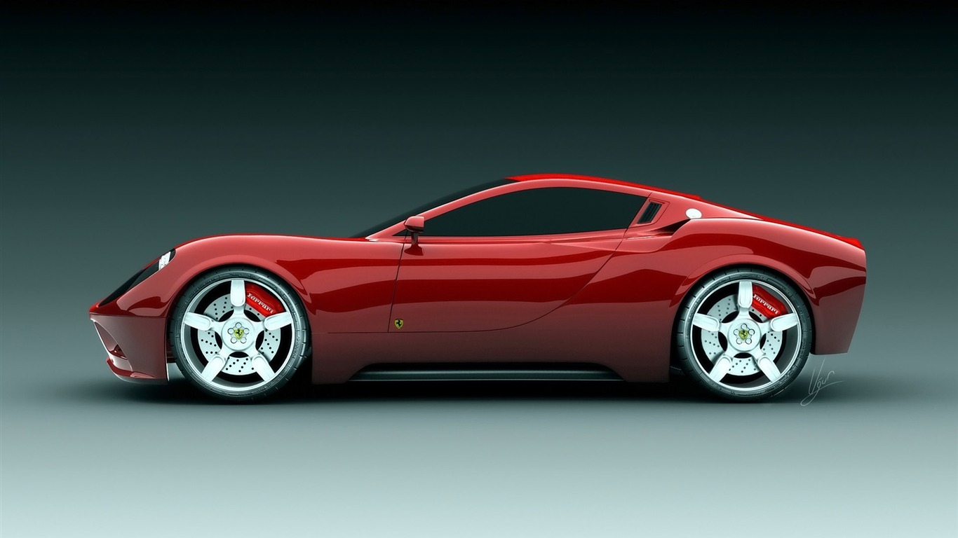 album wallpaper Ferrari (3) #11 - 1366x768