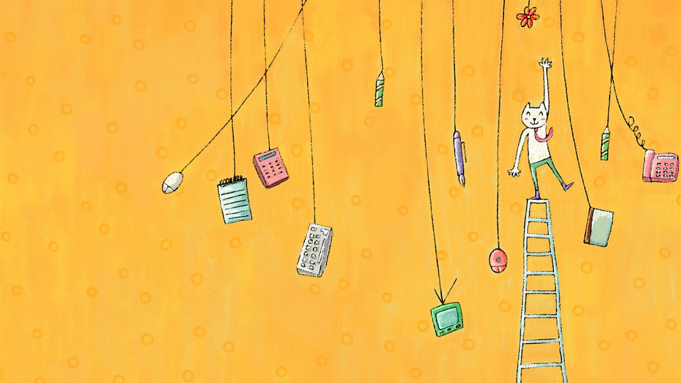Velká karikatura tapety (1) #4 - 1366x768