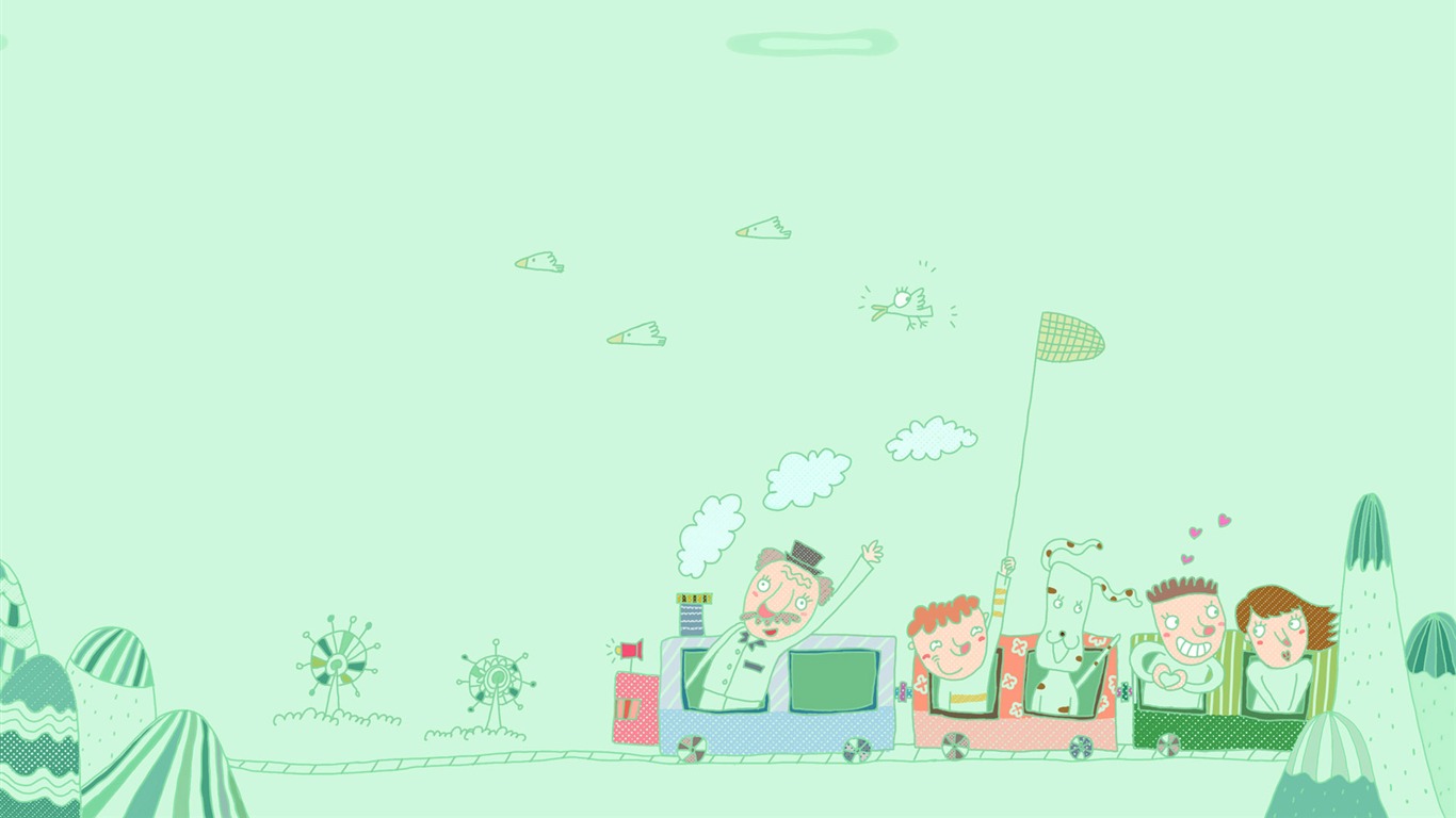 超大卡通 壁紙(一) #17 - 1366x768