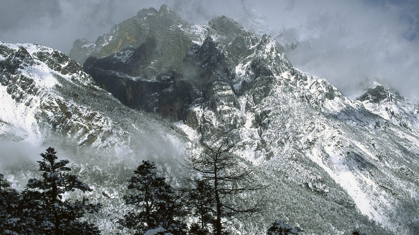 雪山雪景合集 壁纸(四)4 - 1366x768