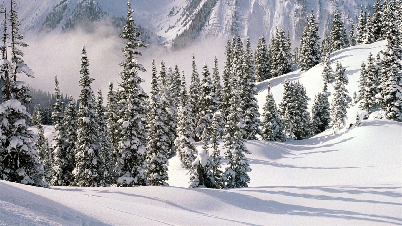 雪山雪景合集 壁纸(四)13 - 1366x768